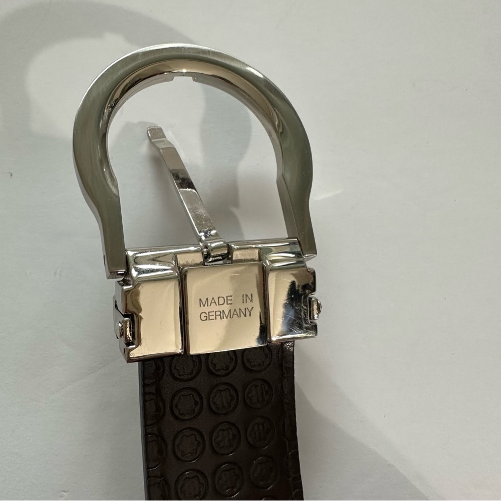 Mont Blanc two tone men’s belt - Picture 12 of 15